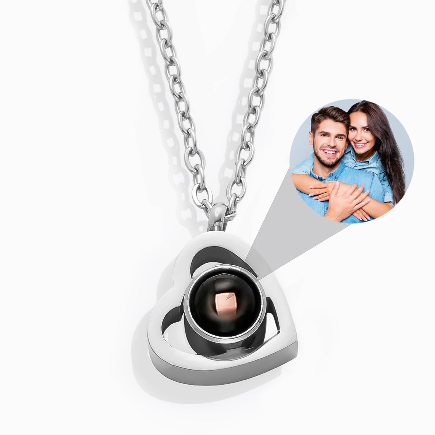 Collar corazón personalizado con foto – Un recuerdo eterno
