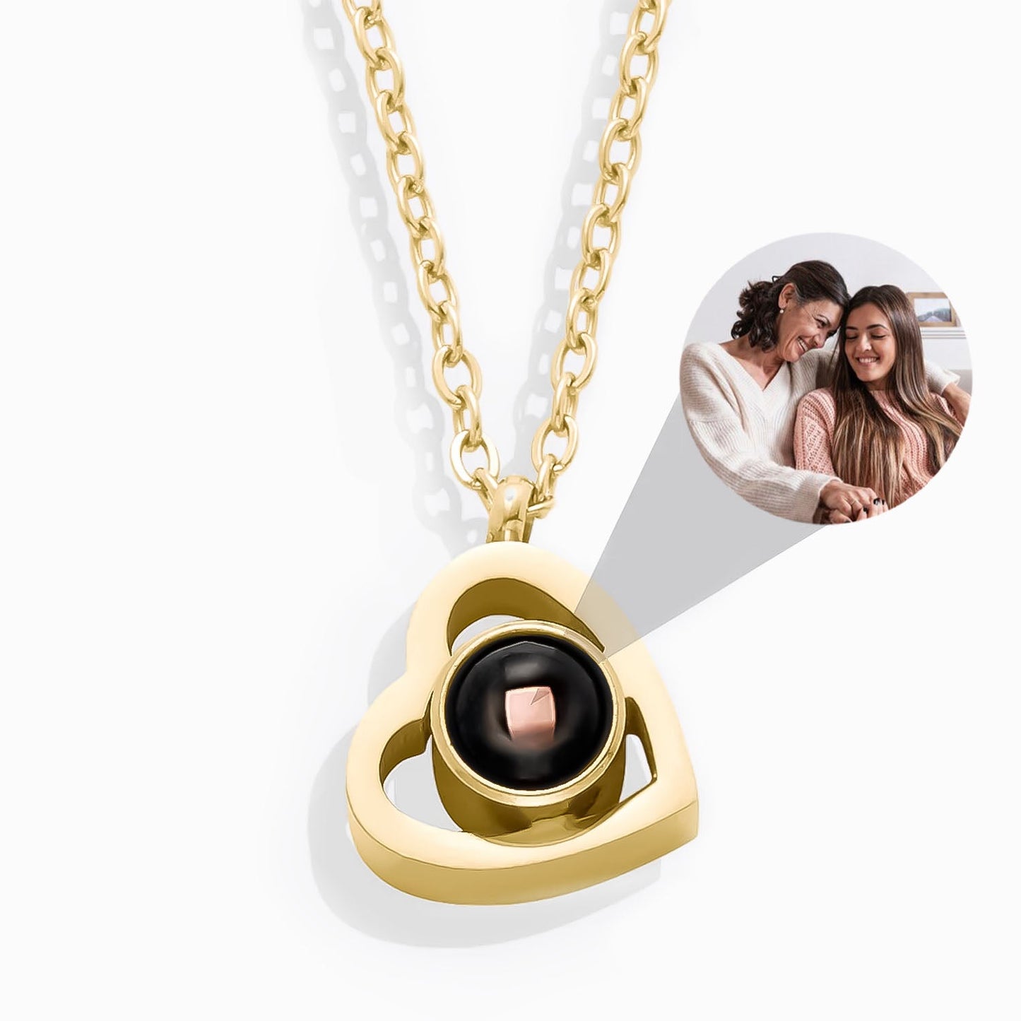Collar corazón personalizado con foto – Un recuerdo eterno