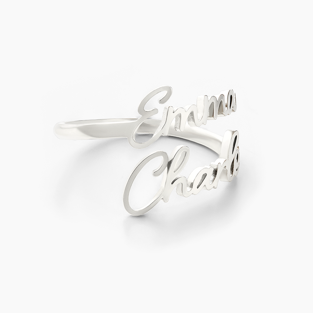 Personalisierter Ring mit 1 bis 4 gravierten Vornamen