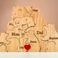 Persoonlijke Houten Familiepuzzel: Uniek en Tijdloos Aandenken 
